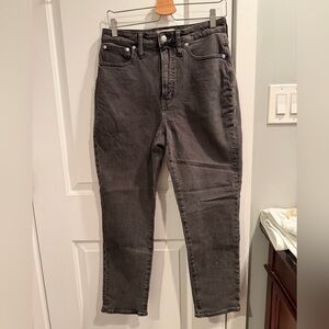 Madewell Women's Straight Leg Black Jeans Size 28